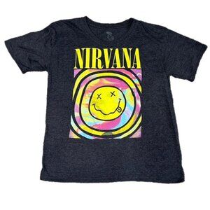 Nirvana Band T-Shirt Dark Gray Size S